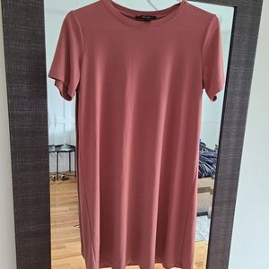 Forever 21 mauve t-shirt dress